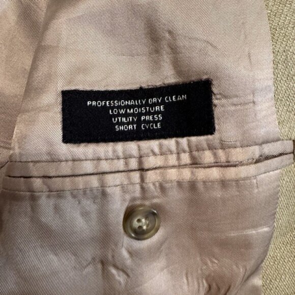 Jos A Bank Blazer Mens 42 R Brown Tweed Silk Wool Blend Suit Jacket Coat - Picture 5 of 7